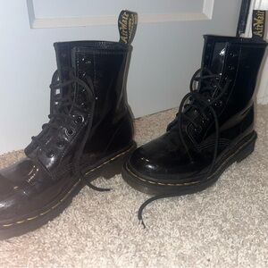 Dr. Martens Black Leather Boots